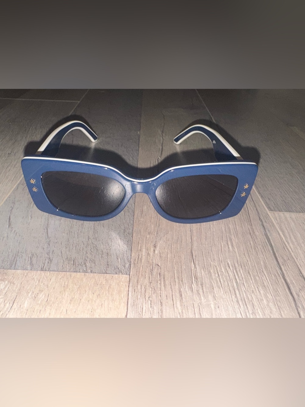 CHRISTIAN DIOR navy blue sunglasses